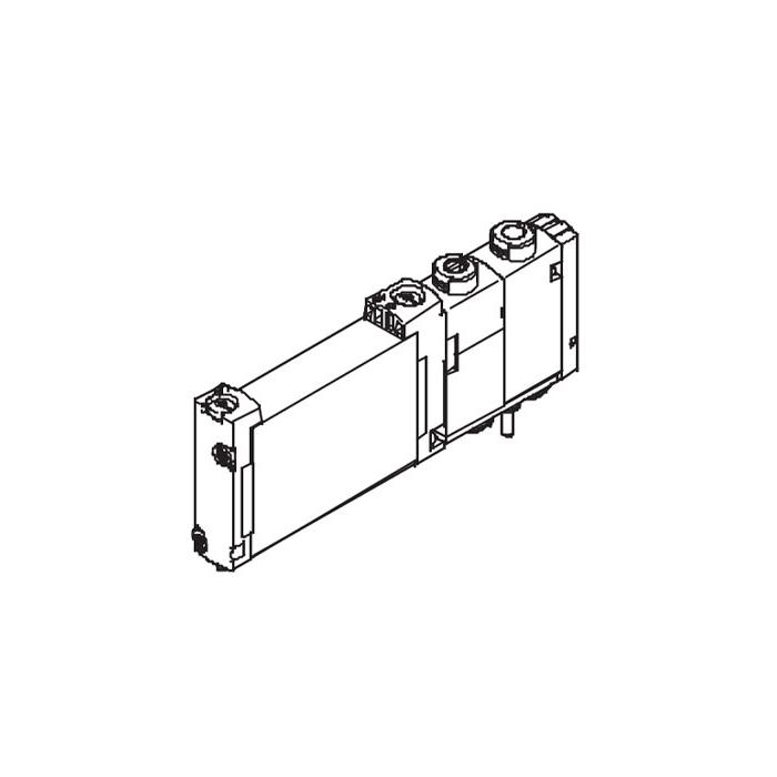 Plate valve G1/4, two-position five-way valve, double electric control, external pilot air source, valve width 18 mm, FAS-B18-B52-Z, 8180510140